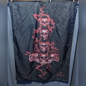 Alchemy Gothic Thor's Skullhammer Fabric Tapestry Flag